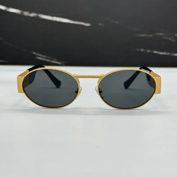 NEW MOD 2264 1002/87 VERSACE UNISEX SUNGLASSES VE2264 100287 GOLD VE2264 1002/87